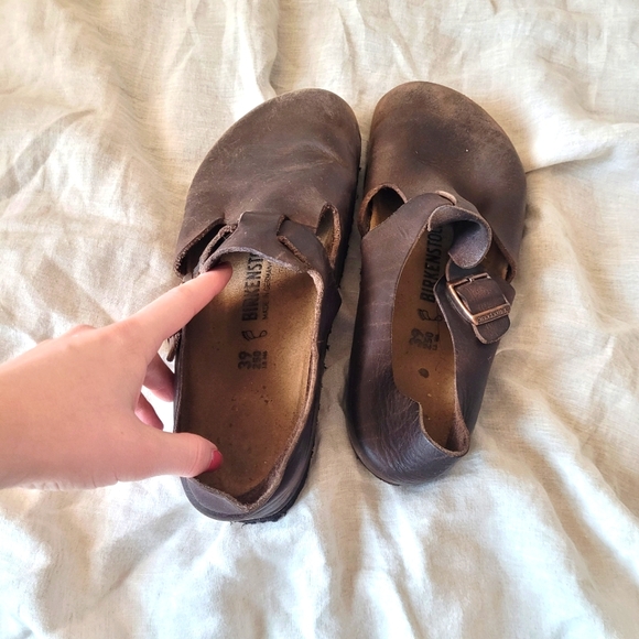 Birkenstock London Oiled Leather Sandals - Size 39 - Gently Loved - Picture 4 of 12